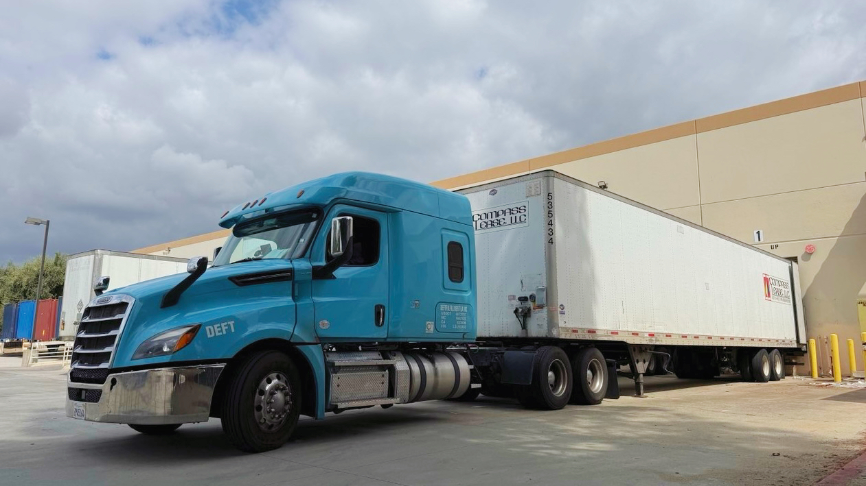 Deftfulfillment tractor-trailer at the loading dock